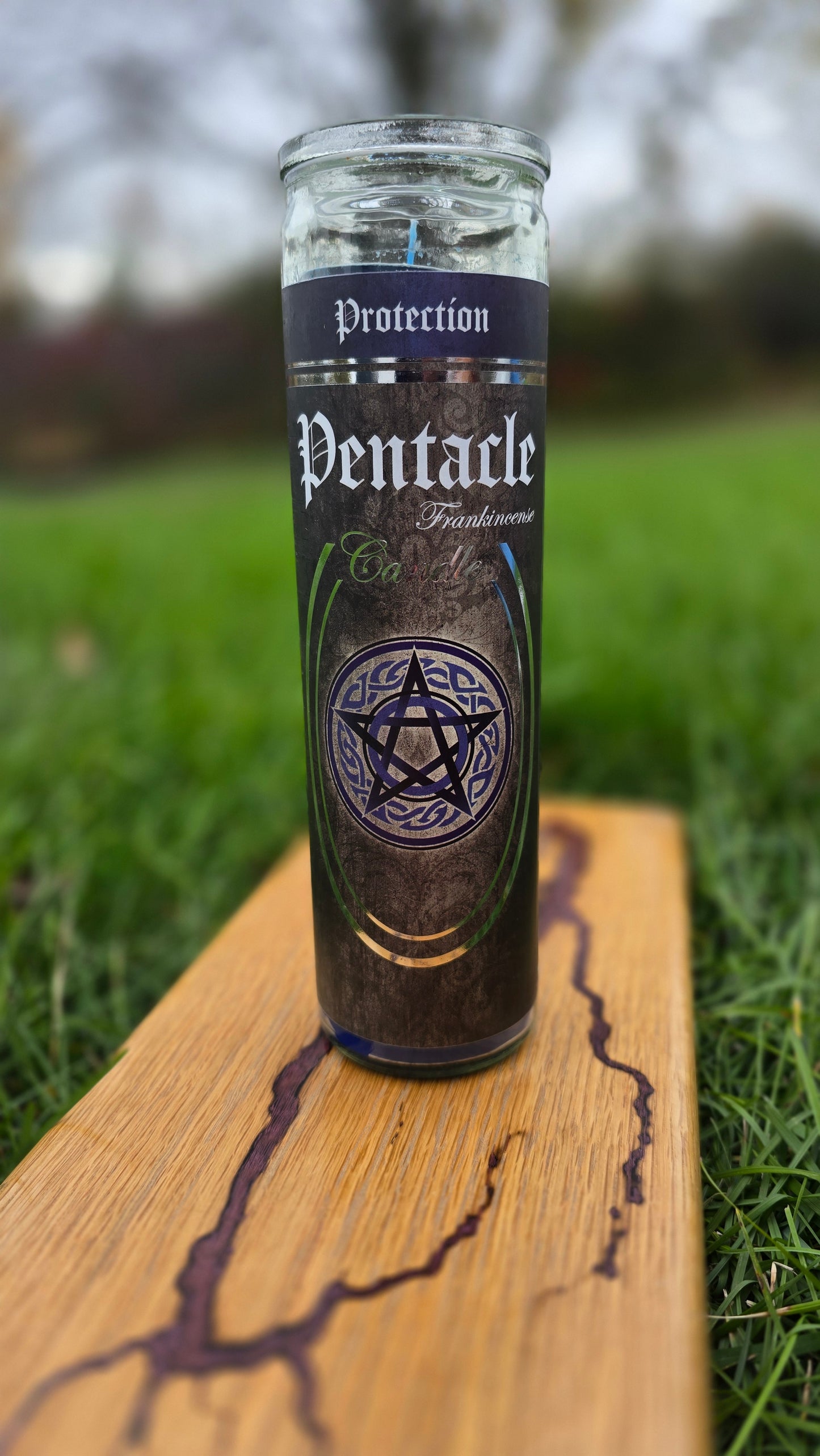 Pentacle Frankincense Candle - Protection