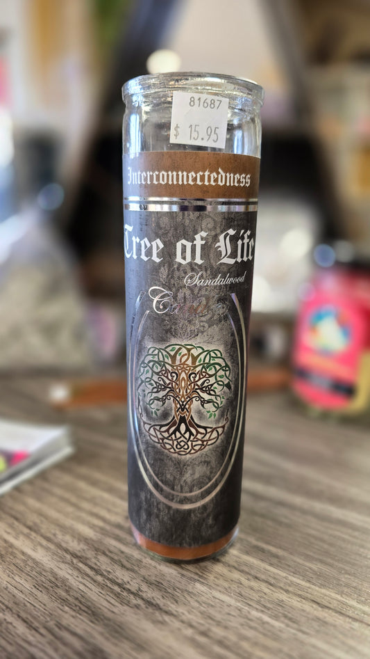 Tree of Life Sandalwood Candle - Interconnectedness