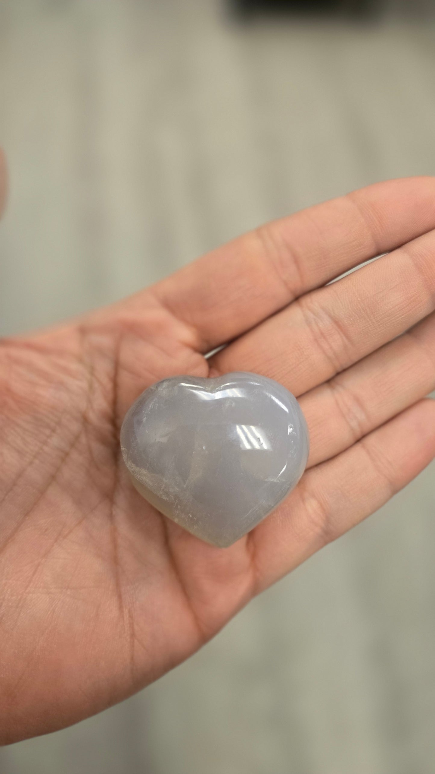 Blue Rose Quartz Heart