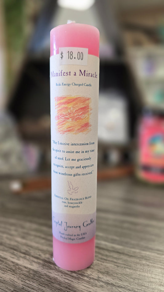Reiki Charged Candle- Manifest a Miracle