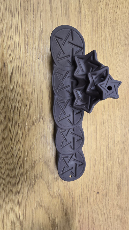 Pentacle Ceramic Incense Burner (Back Flow)
