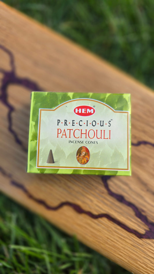 Precious Patchouli Incense Cones HEM