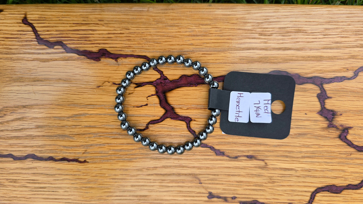7 1/4" Hematite Bracelet