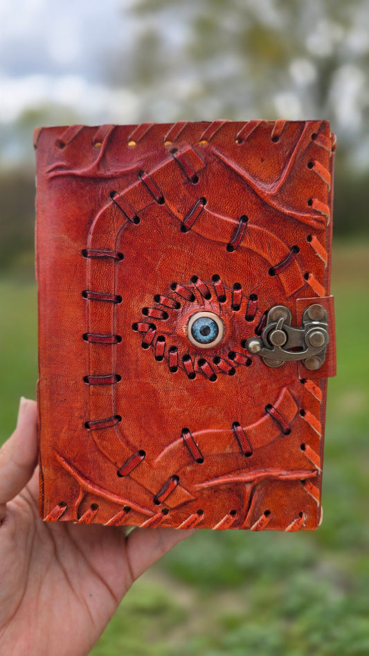 Hocus Pocus Blue Eye Leather Journal