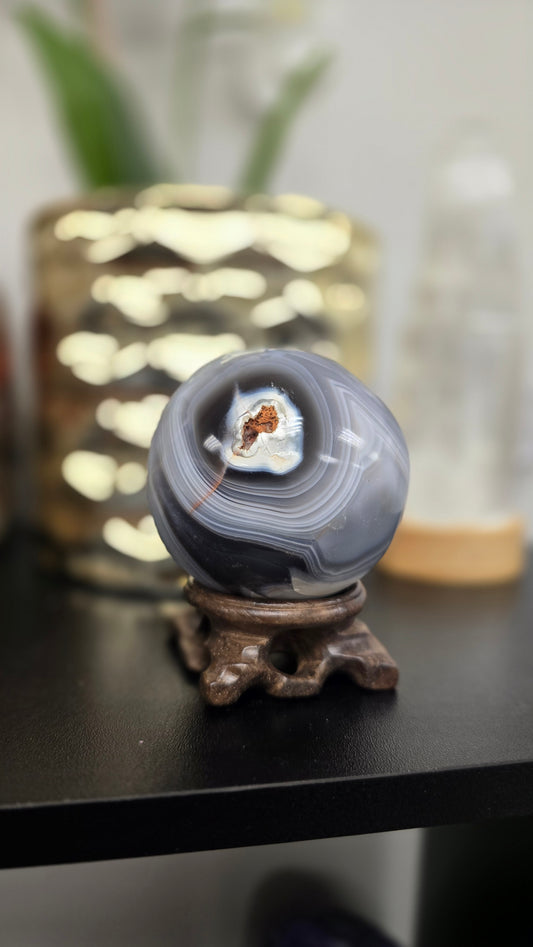Orca Agate Sphere