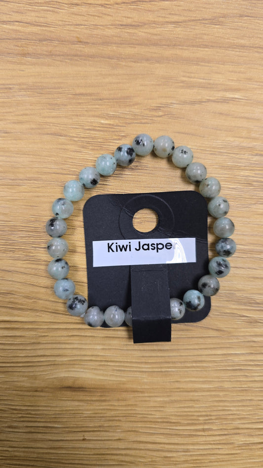 Kiwi Jasper Bracelet 6 3/4"