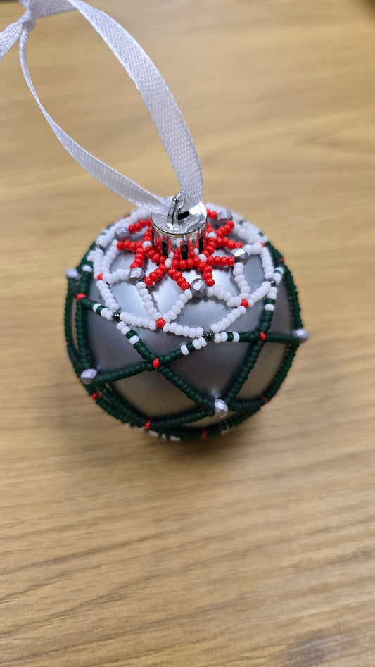 Beaded Christmas Bulb