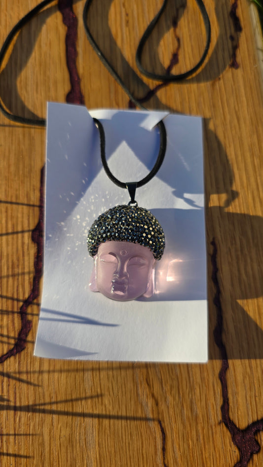 Pink Buddha Neckace