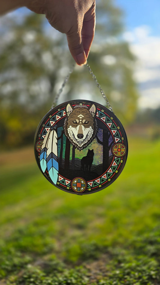 Wolf Suncatcher