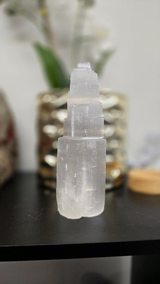 Selenite Iceburg Tower - LG