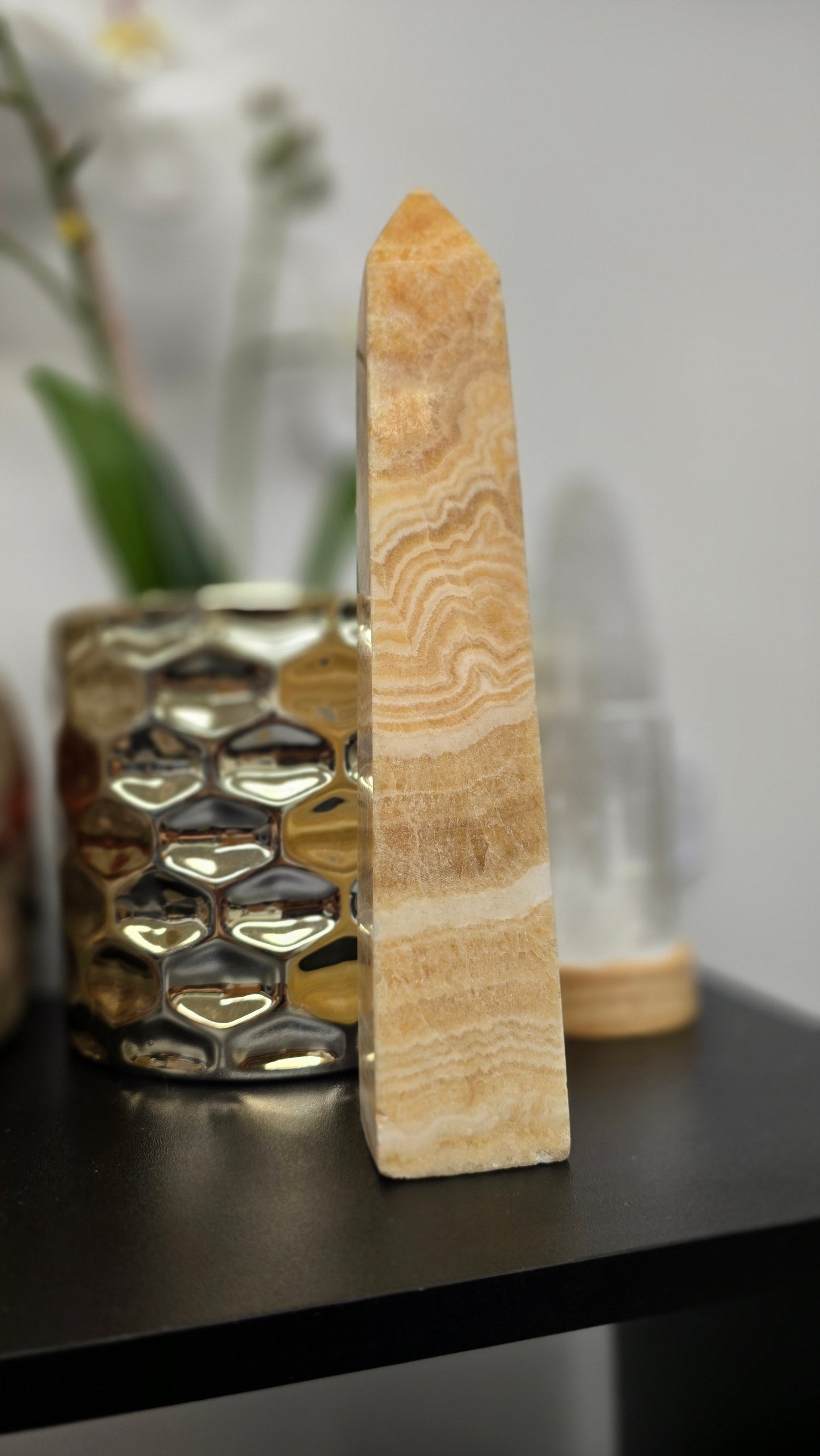 Orange Banded Calcite Tower