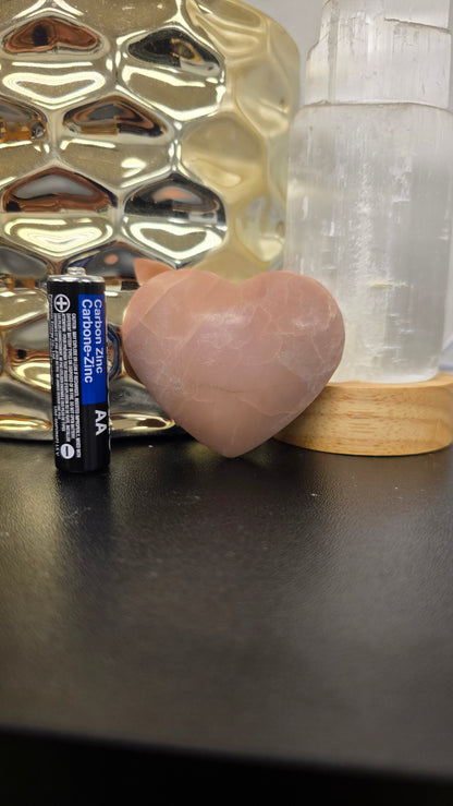 Pink Opal Heart