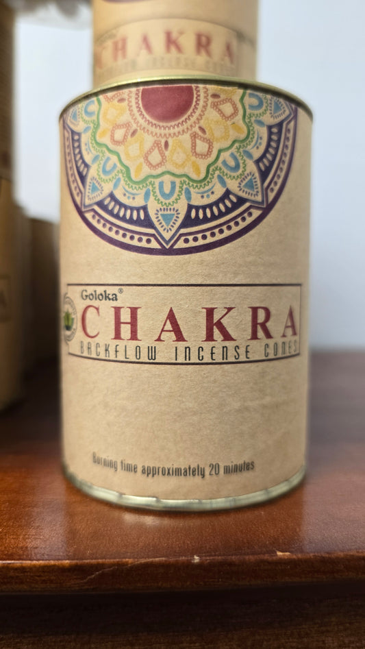 Goloka Back Flow Cones - Chakra