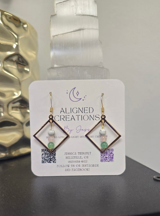 Calm Growth & Open Heart Earrings