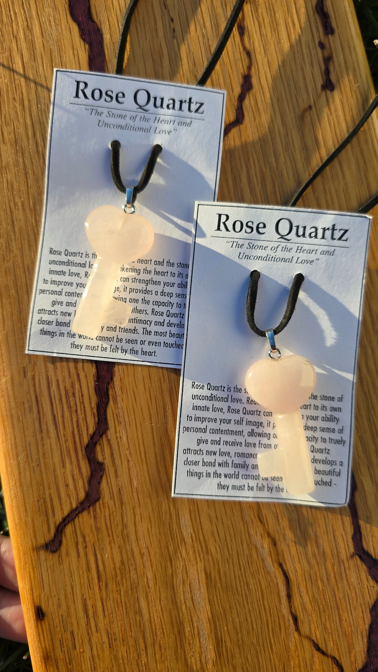 Rose Quartz- Key Necklace