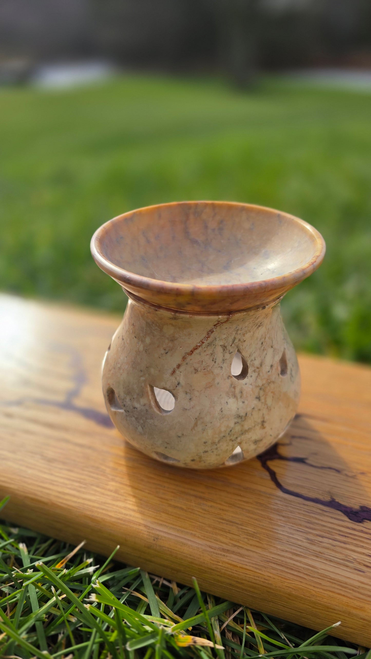 Soapstone Candle Holder