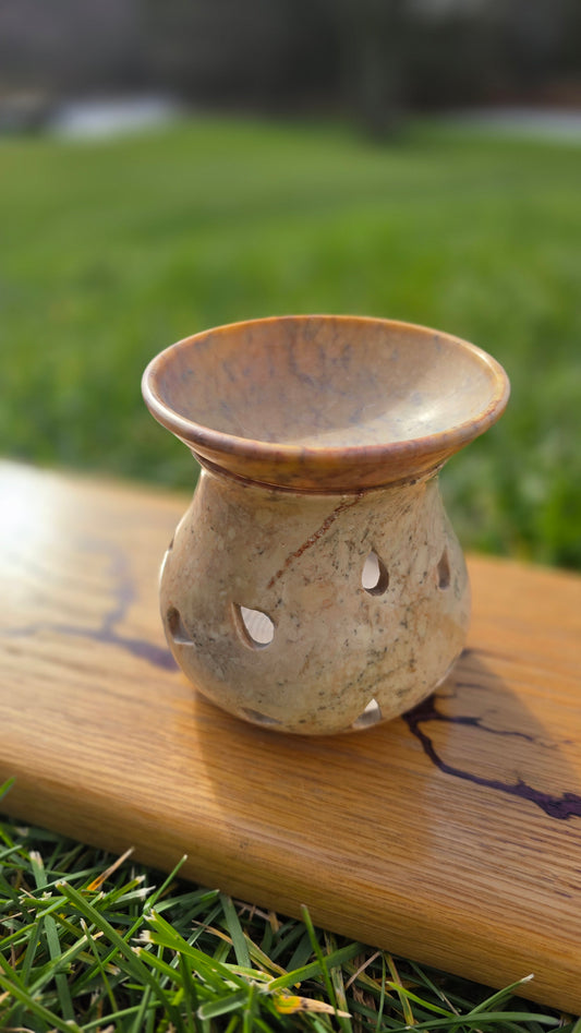 Soapstone Candle Holder