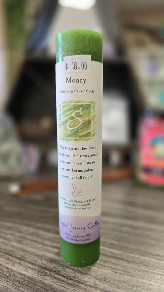 Reiki Charged Candle- Money