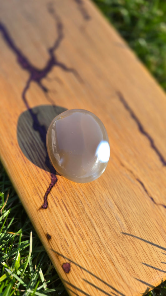 Orca Agate Palm Stone