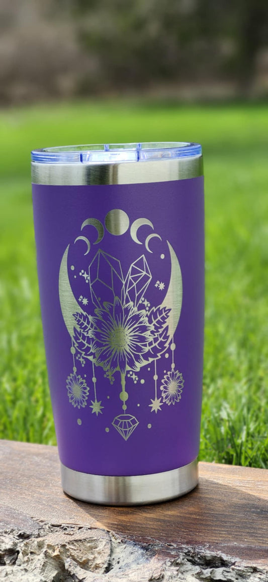 20oz Purple Moon Tumbler- My Little Workbench