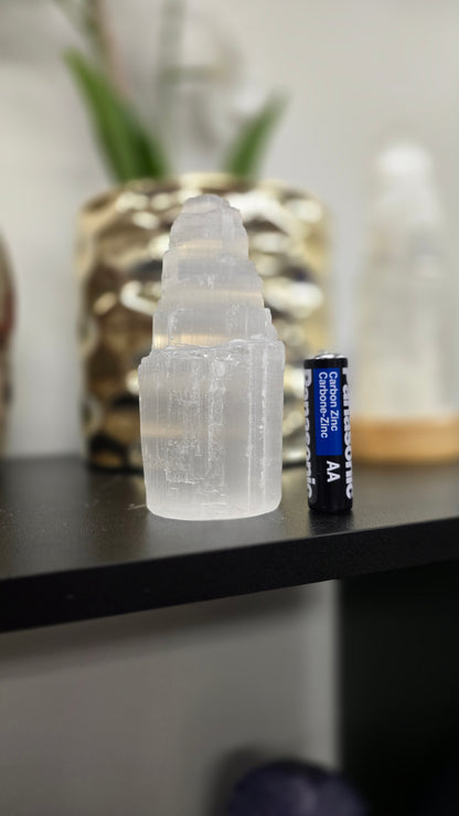 Selenite Iceburg Tower - Medium
