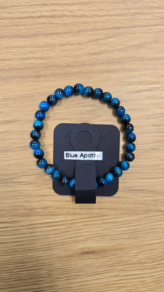 Blue Apatite Bracelet 7 1/4"