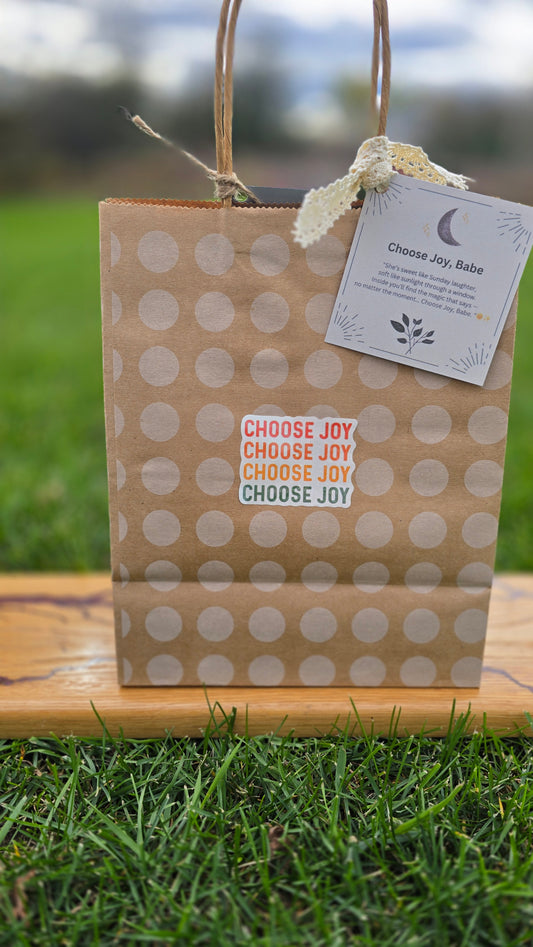 CHOOSE JOY, BABE  Mystery Bag by Intuitive Gift Co