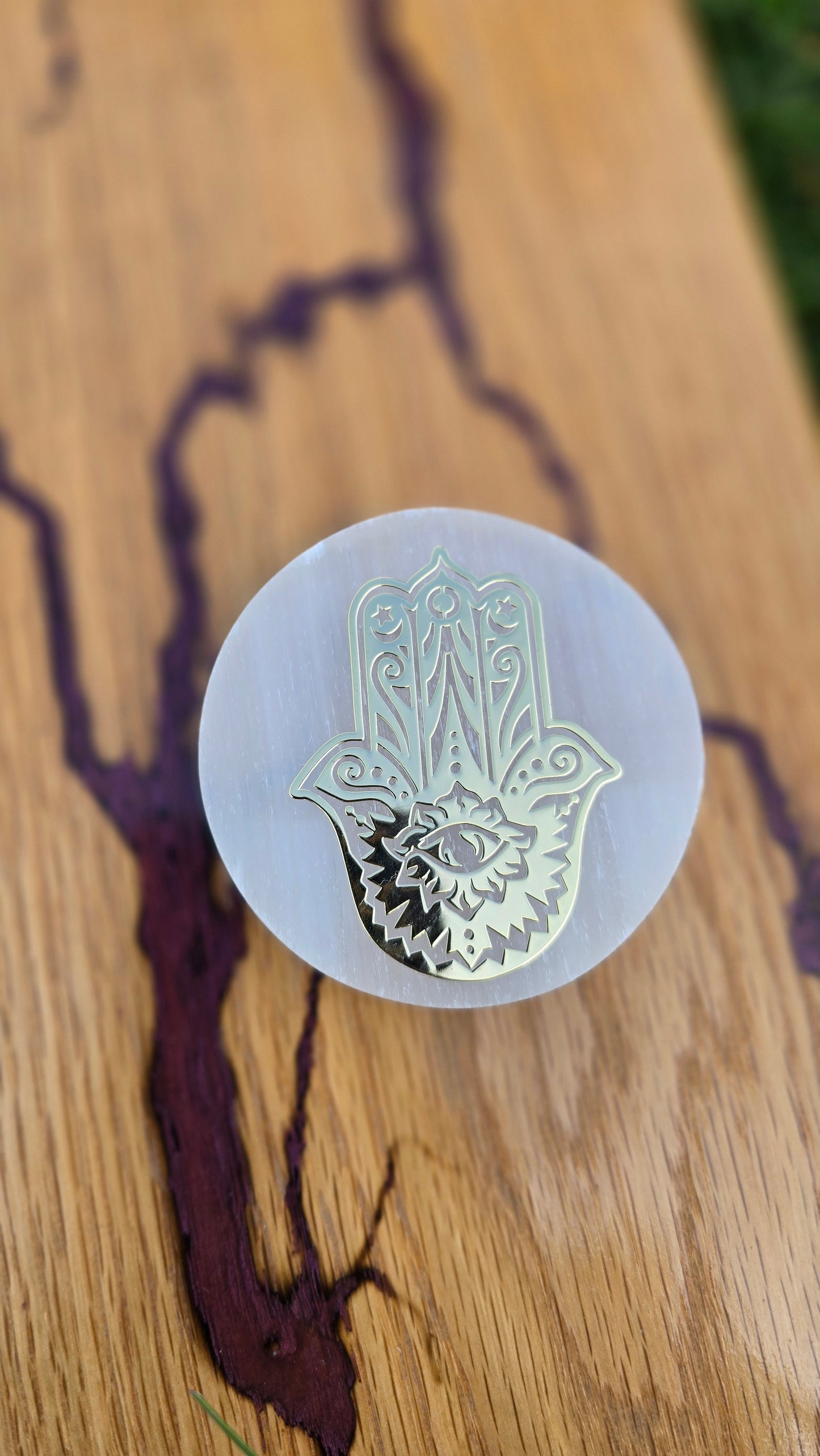 Round Selenite Plates