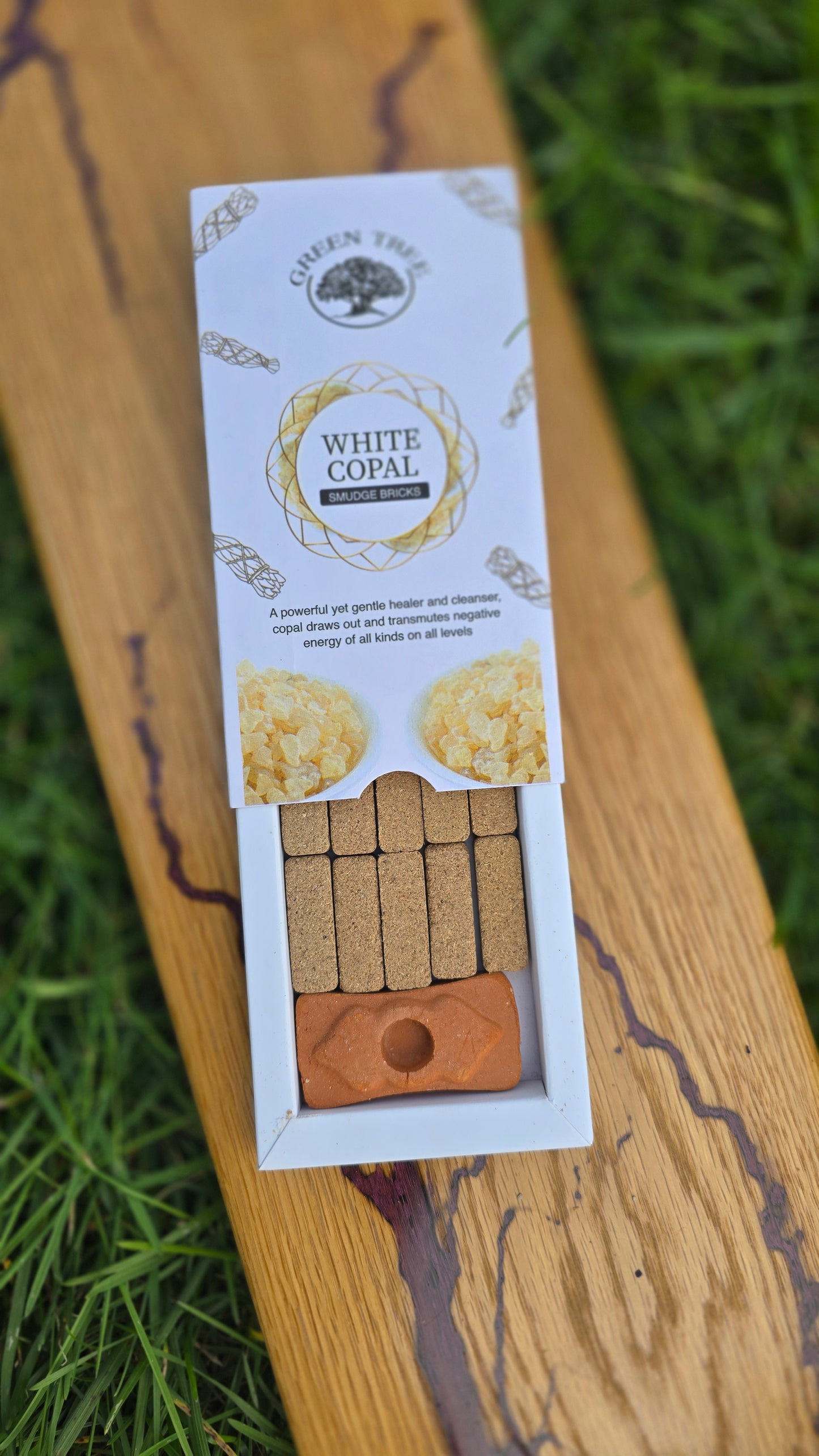 White Copal Smudge Bricks