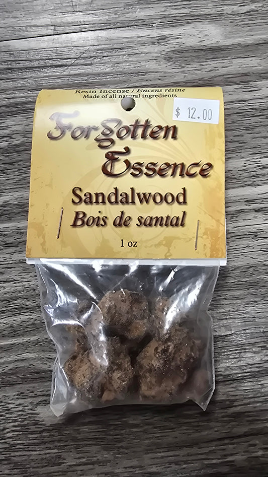 Forgotten Essence Resin Incense - Sandalwood