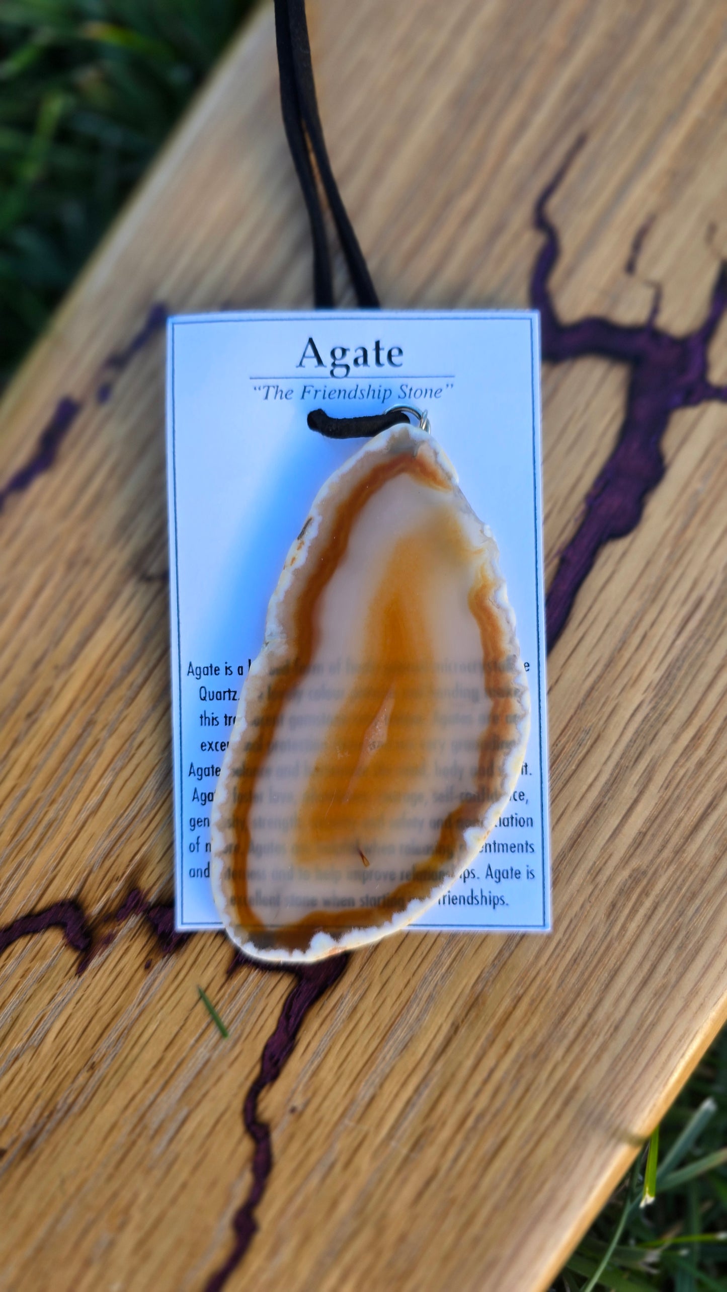 Agate Slice Necklace