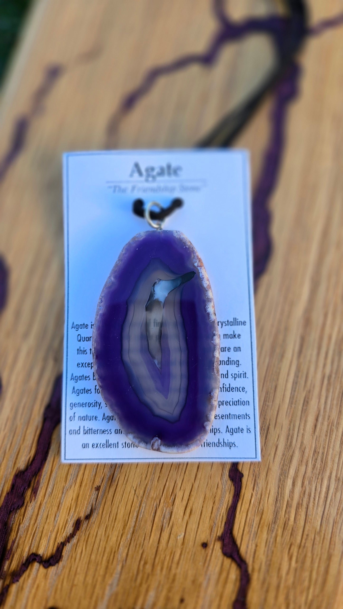 Agate Slice Necklace