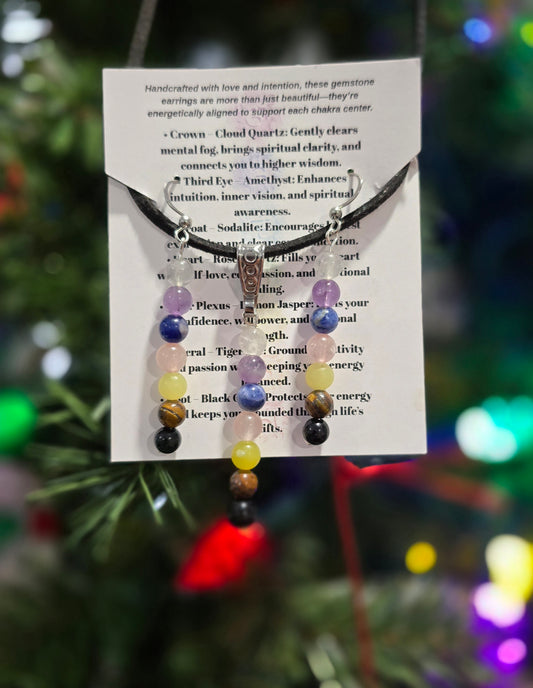 Chakra Earrings with Pendant