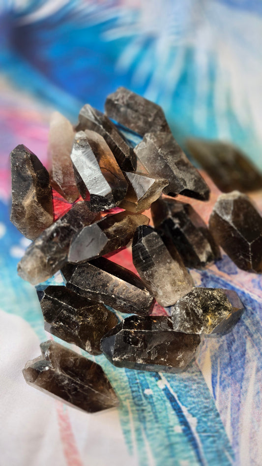 Raw Smokey Quartz Points