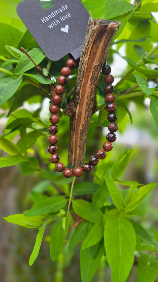 Mohogany Obsidian Bracelet